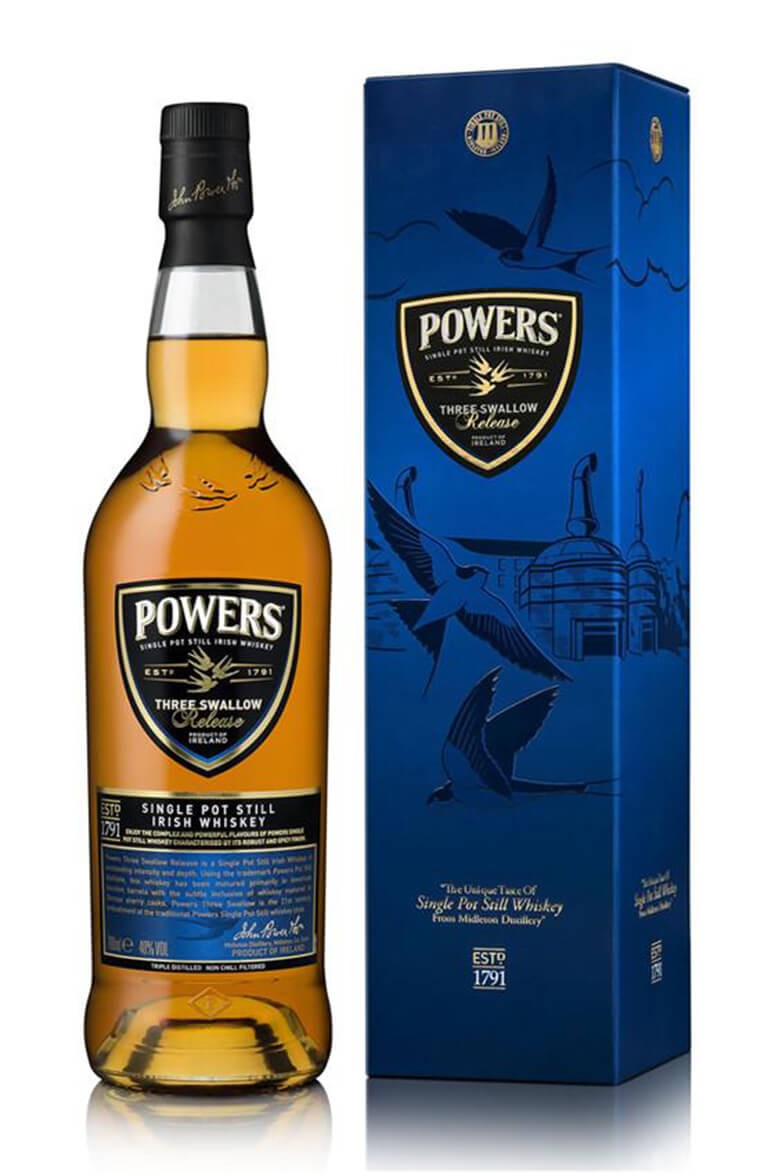 Powers Three Swallows Old Label